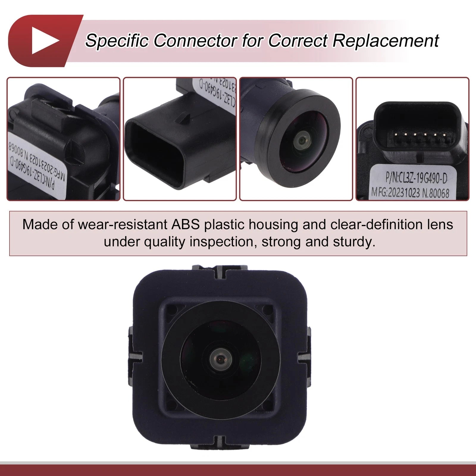 Rear View Camera for Ford F-150 (2012–2013) 120-180 Degree