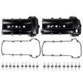 2X Engine Valve Covers with Gaskets for Jaguar S-Type (2002–2008)