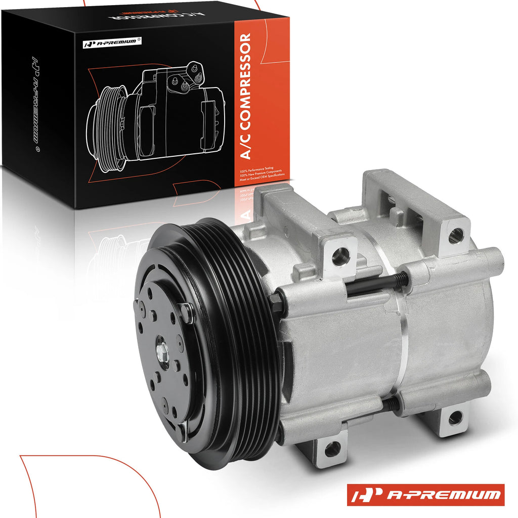 A/C Compressor with Clutch for Ford F-150 F-250 F-350 (1989)