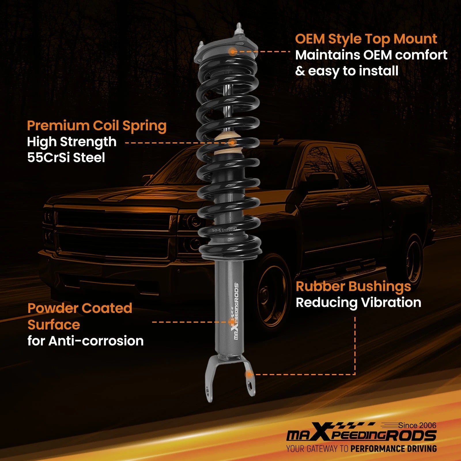 3" Lifted Loaded Struts for Ram 1500 (2012-2022)