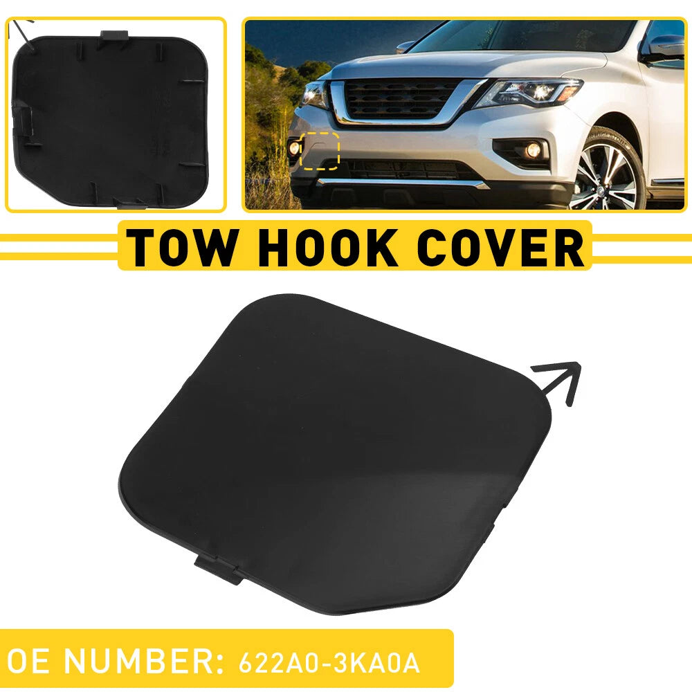 Tow Hook Cap Cover for Nissan Pathfinder (2013–2017) Black