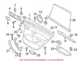 OEM Rear Left Interior Door Pull Handle for BMW X3 (2011–2017)