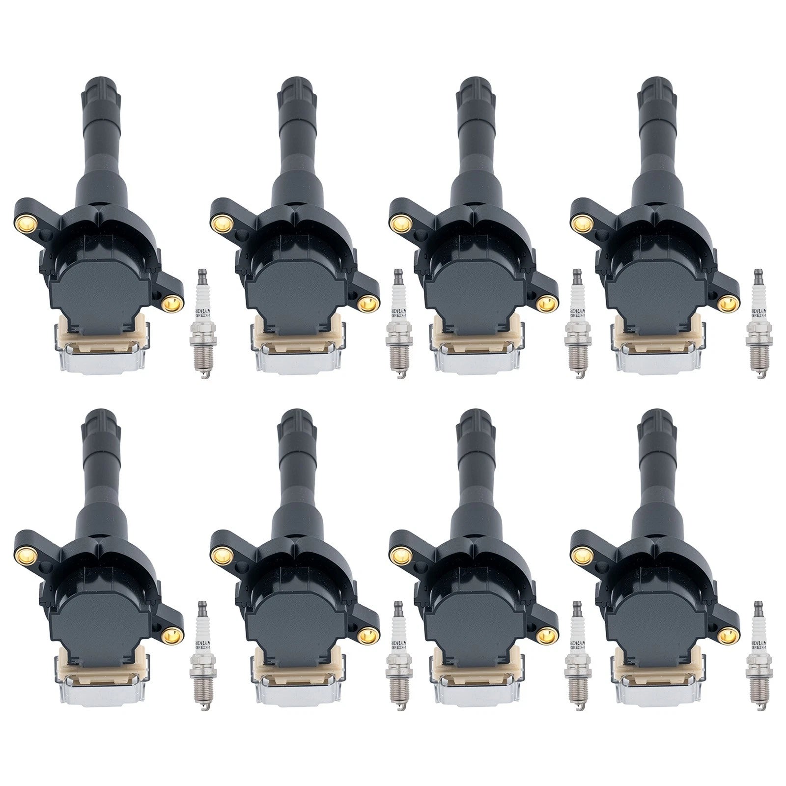 8x Ignition Coil & Spark Plug Set for Range Rover (2004–2005) & BMW X5 (2000–2003) 4.4L V8