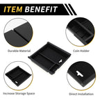 Center Console Organizer Insert Tray for Toyota Tacoma (2016–2021) Black