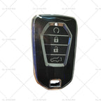 TPU Key Fob Cover for Isuzu D-MAX MU-X MUX (2012–2023) 4 Button Black