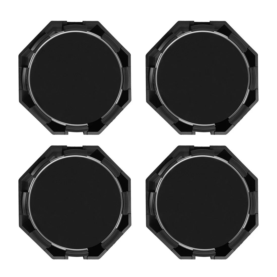 Set of 4 Matte Black Hub Caps for Polaris Sportsman 570 SP (2015–2024)