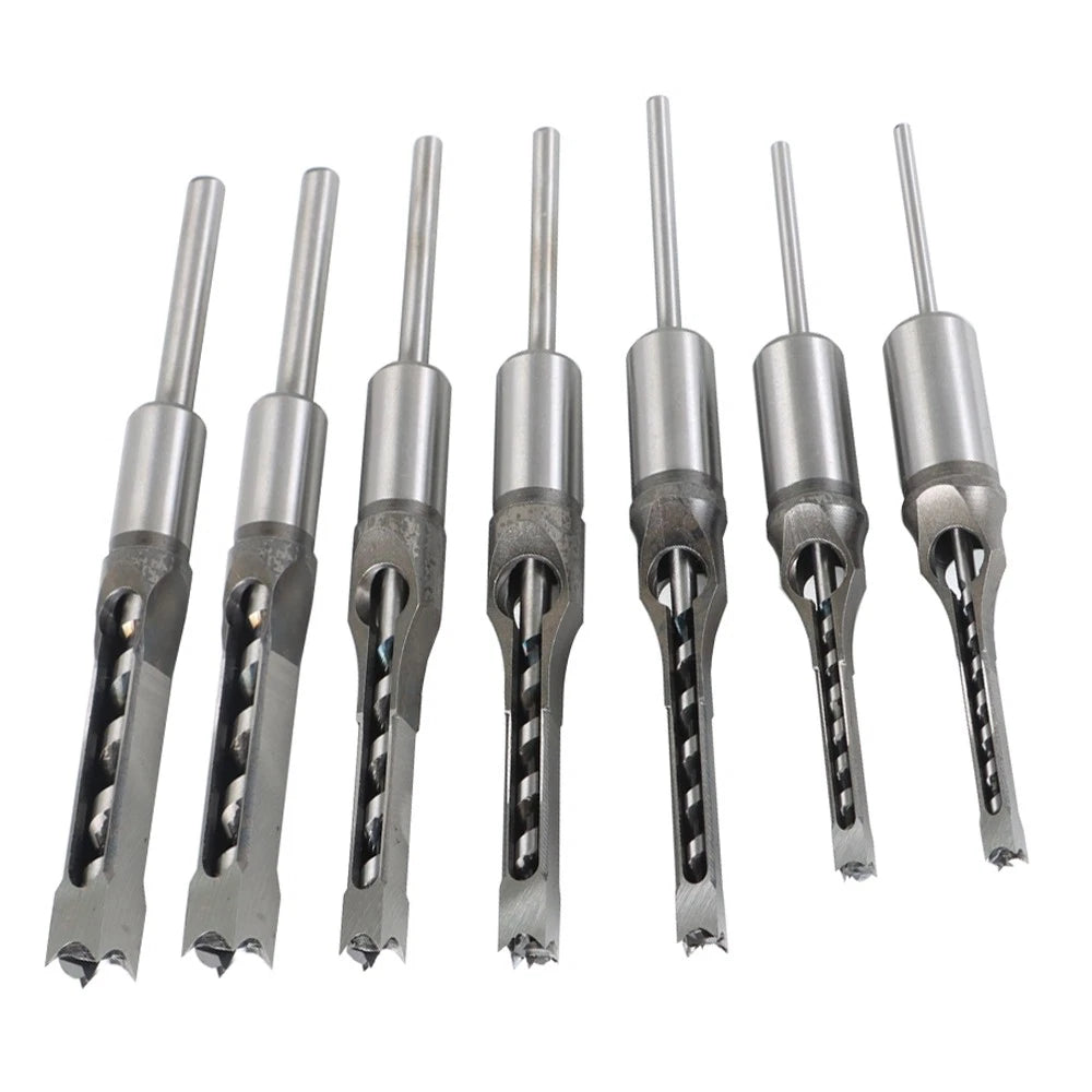 Mortise Bit Set for Woodworking (7 Pack)