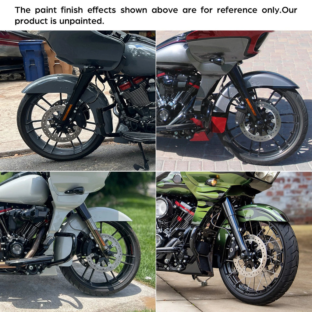 Unpainted FRP Front Fender for Harley Touring Road Glide (2017–2023)