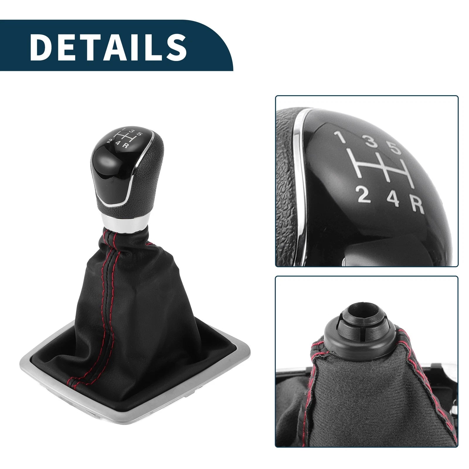 5 Speed Manual Gear Shift Knob with Cover for Ford Focus MK2 (2006–2011)