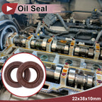 Set of 2 Oil Seal Rotary Shaft Seal FKM Rubber 22x38x10mm