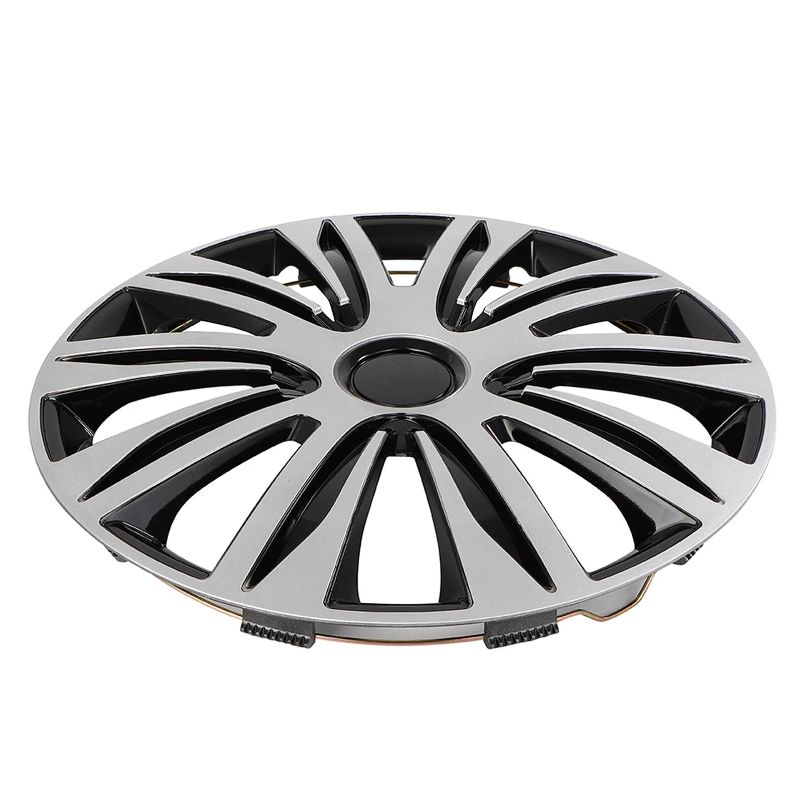 Set of 4 Wheel Covers for R17 Tire & Rim (Black & Silver)