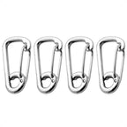 Set of 4 Asymmetric Snap Hooks for Various Applications (3-5/32 inches) FO465-M4