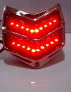 LED Tail Lights Pair with Stainless Steel Rim for 1940 Ford (Turn Brake)