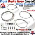 Front Braided Brake Hose Line Kit for Arctic Cat Thundercat 1000 (2008–2010)