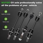 Set of 4 Half Shaft CV Axles for Kawasaki Teryx 750 4x4 (2008–2011)