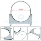 5" U-Bolt Uclamp Muffler Saddle Exhaust Pipe Clamp for Universal