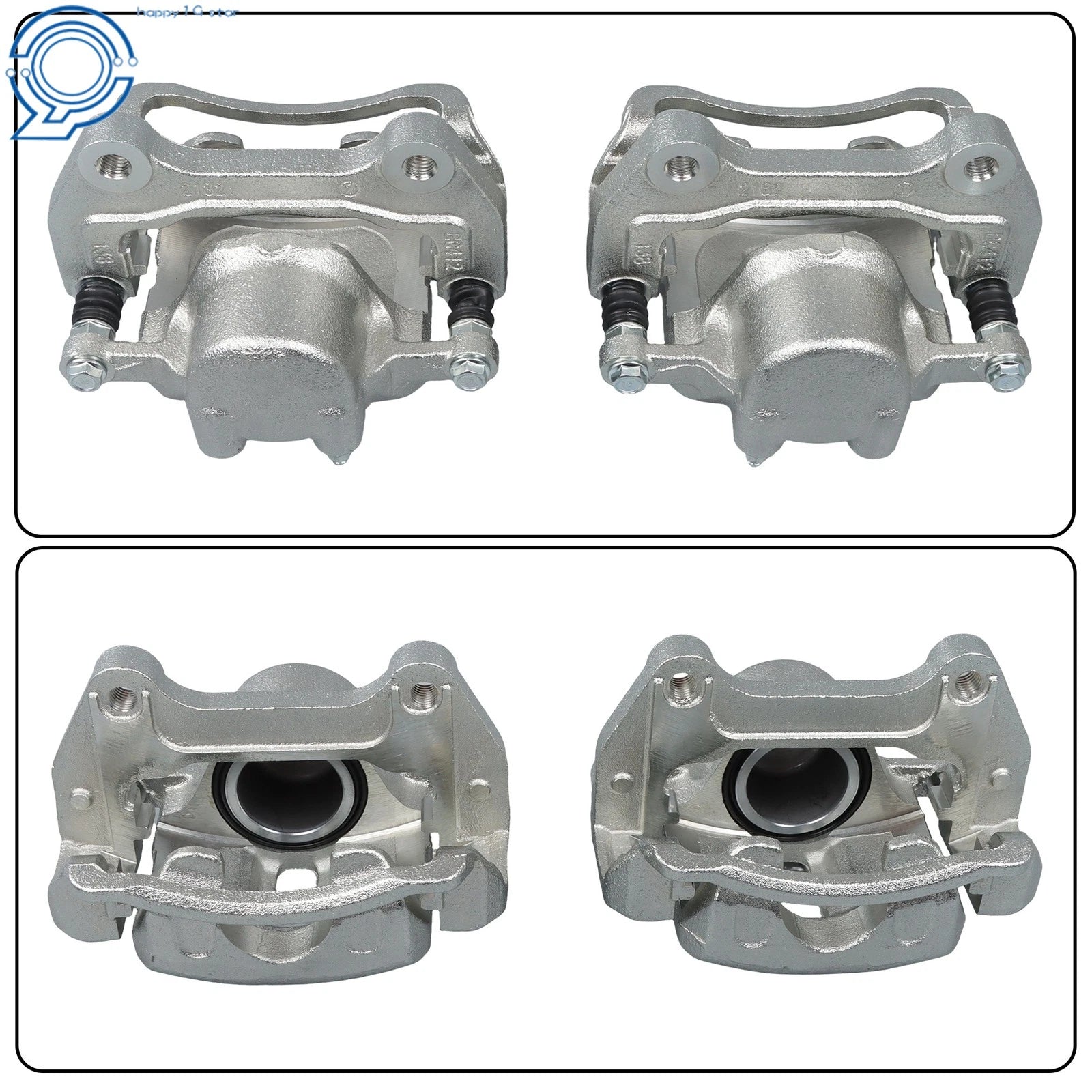 Pair Front Brake Calipers for Chevy Equinox Malibu Impala GMC Buick