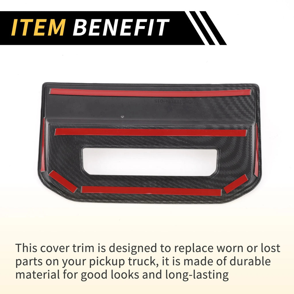Carbon Fiber Pattern Air Vent Armrest AC Outlet Cover for Toyota Tundra (2022–2024)