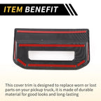 Carbon Fiber Pattern Air Vent Armrest AC Outlet Cover for Toyota Tundra (2022–2024)