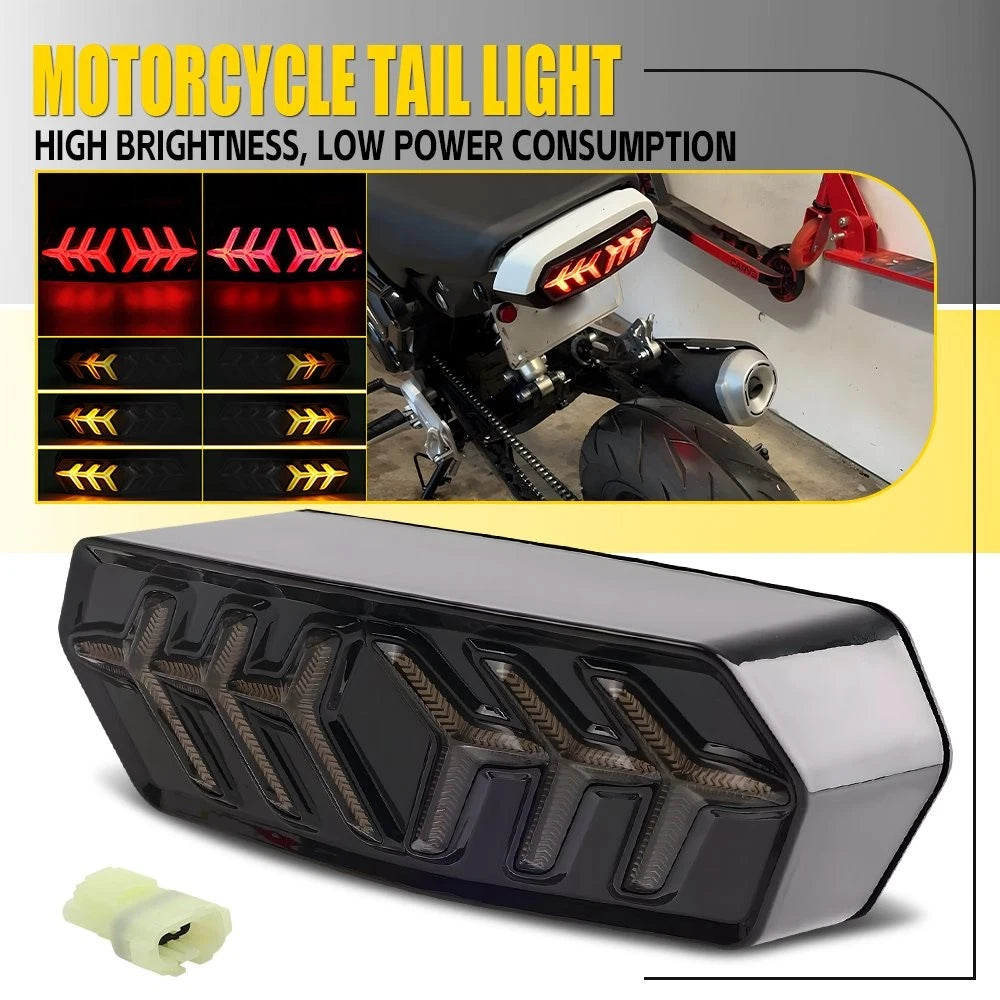 12V Integrated LED Brake Tail Light for Honda GROM 125, MSX 125, CB 650F, CBR 650F (2013–2023)