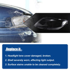 Pair Headlight Clear Lens Shell Cover for BMW Z4 (2003–2008) No. 63127165714
