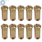 10 Pack Brass Collet for Lathe Milling Holder (1/16")