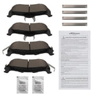 Set of 4 Rear Ceramic Brake Pads for Jeep Commander (2006–2010)/Grand Cherokee (2005–2010)