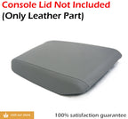 Center Console Armrest Cover for Toyota Highlander (2008–2013) Gray Leather
