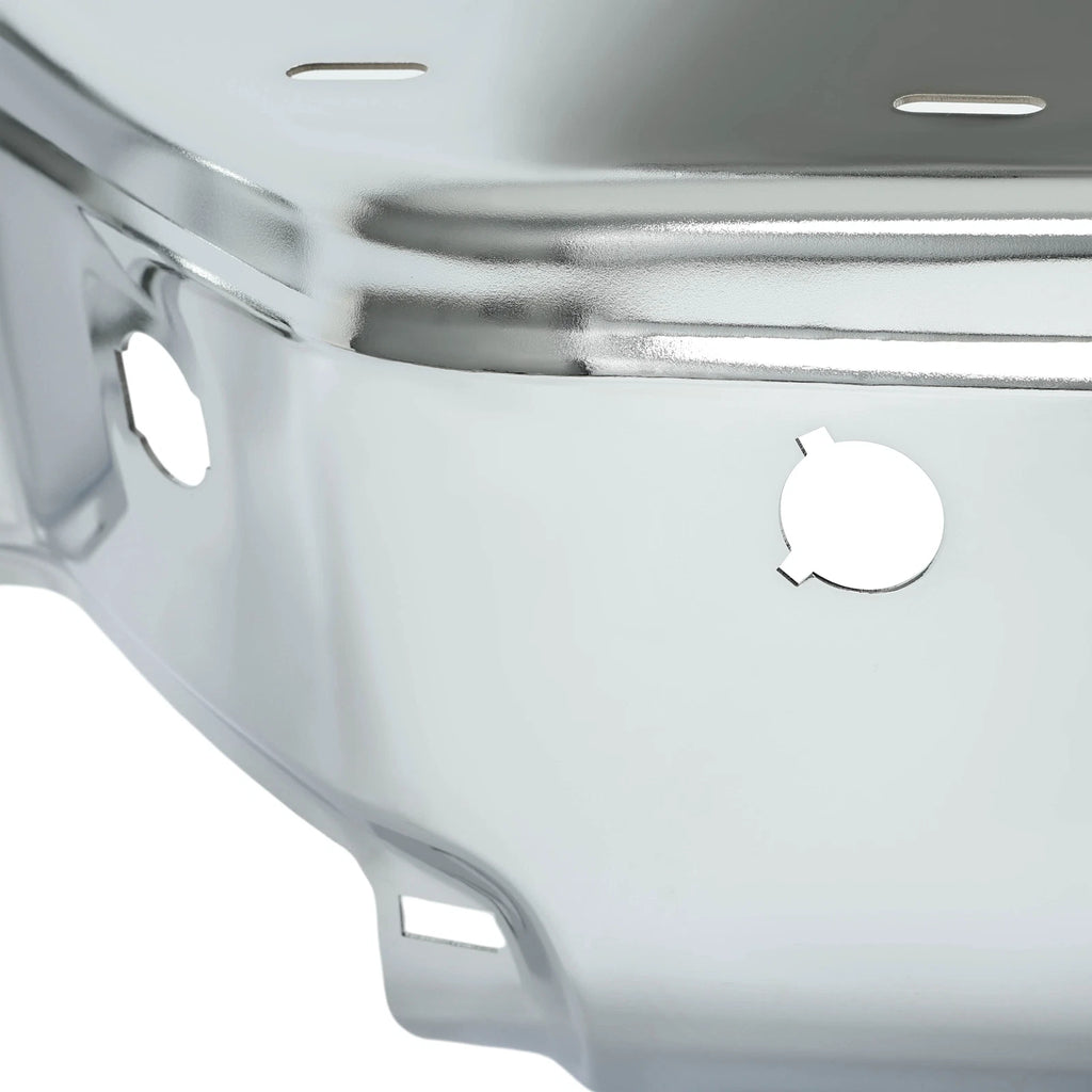 Chrome Step Bumper for Nissan Titan (2004–2015) with Park Sensor Holes