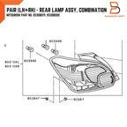 LED Tail Lamp for Mitsubishi Mirage Hatchback (2016-2019)