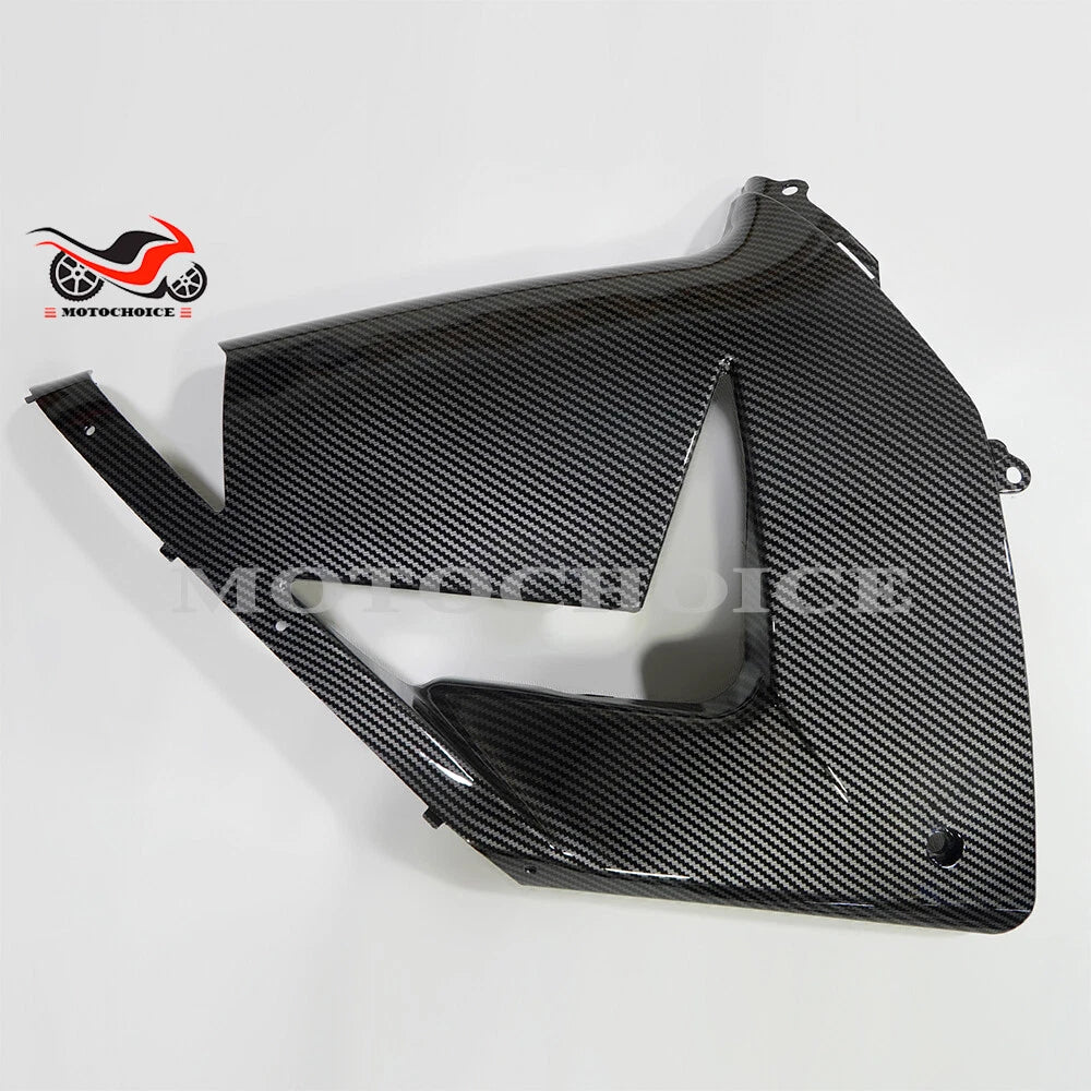 Black Carbon Fiber Fairing Kit for Kawasaki Ninja ZX10R (2004–2005)