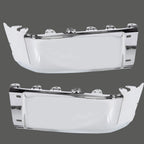 Set of 2 Chrome Rear Bumper End Caps for Silverado Sierra (2007–2013)