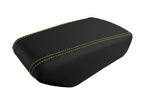Leather Console Lid Armrest Cover for Nissan Maxima (2016–2021) Yellow Stitch