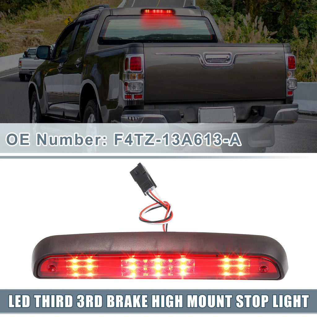 High Mount Stop Light F4TZ-13A613-A for Ford F150 (1997–2003) Chrome Red Lens