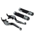 Folding Titanium Brake Clutch Lever Grip Set for Yamaha FJR XJR 1300 (2001-2018)