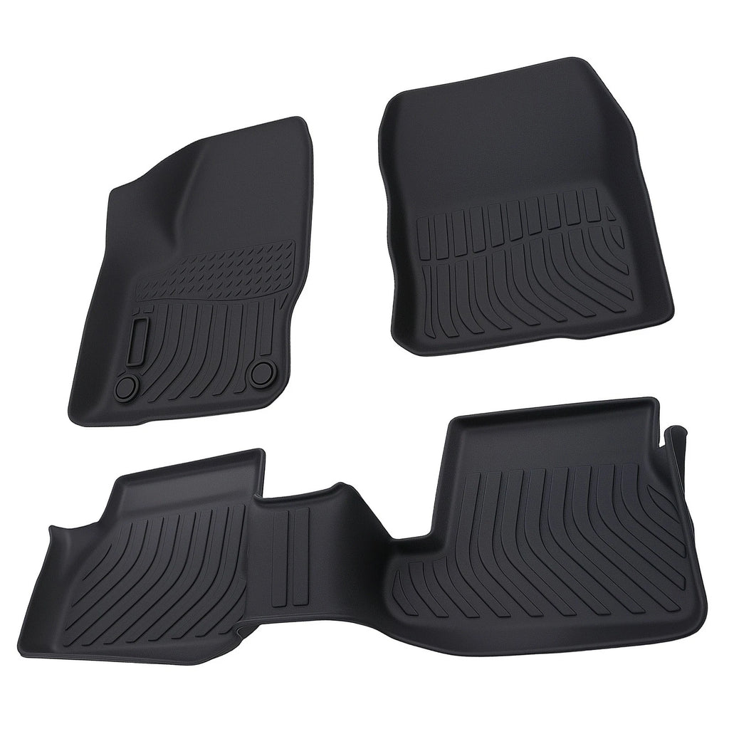All Weather Floor Mats Liner TPE for Ford Focus (2012–2018) Black