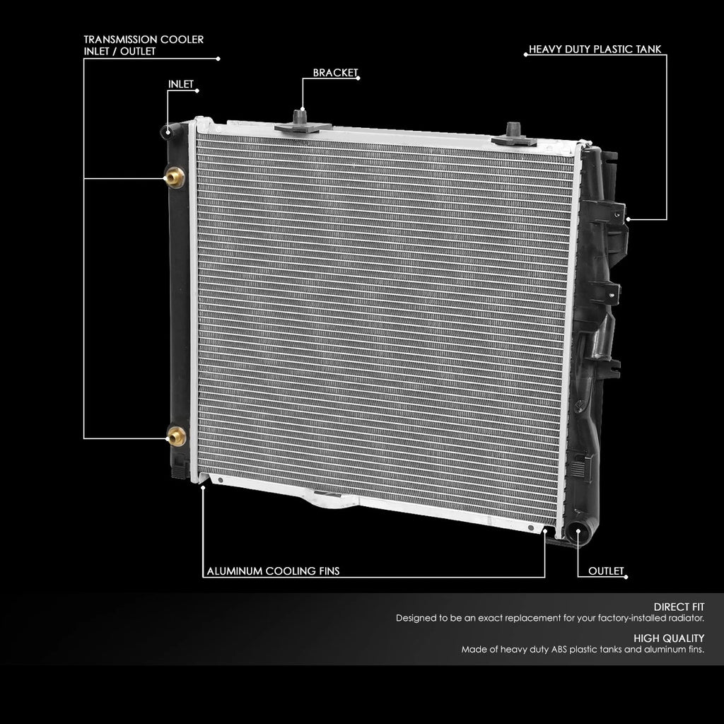 OE Aluminum Core Radiator DPI 453 for Mercedes-Benz 300E 300CE 300TE (1986–1993)