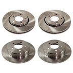 Set of 2 Front and Rear Brake Rotors for Dodge Grand Caravan (2001–2007)