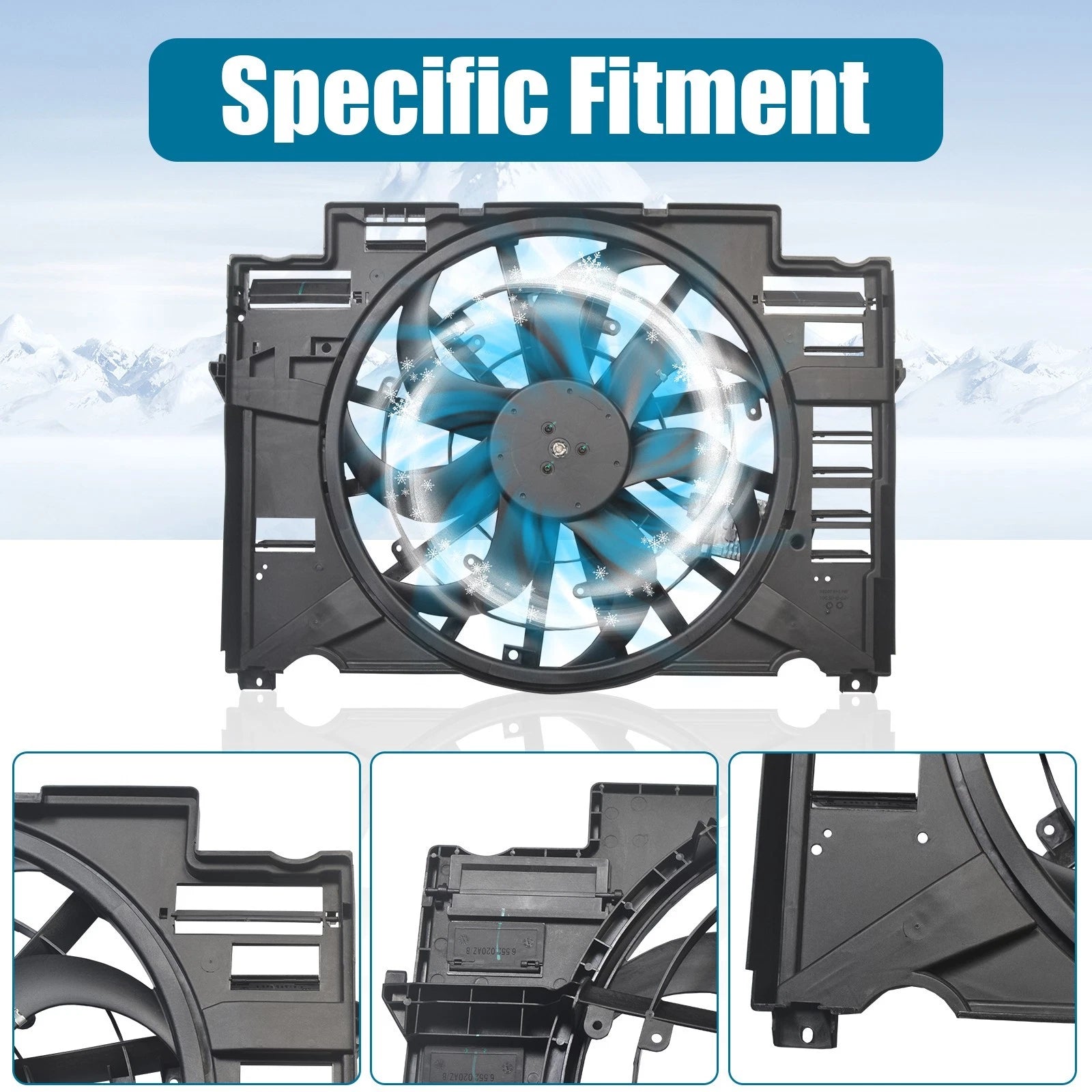 Cooling Fan Assembly for Jaguar XE XF (2017–2019)