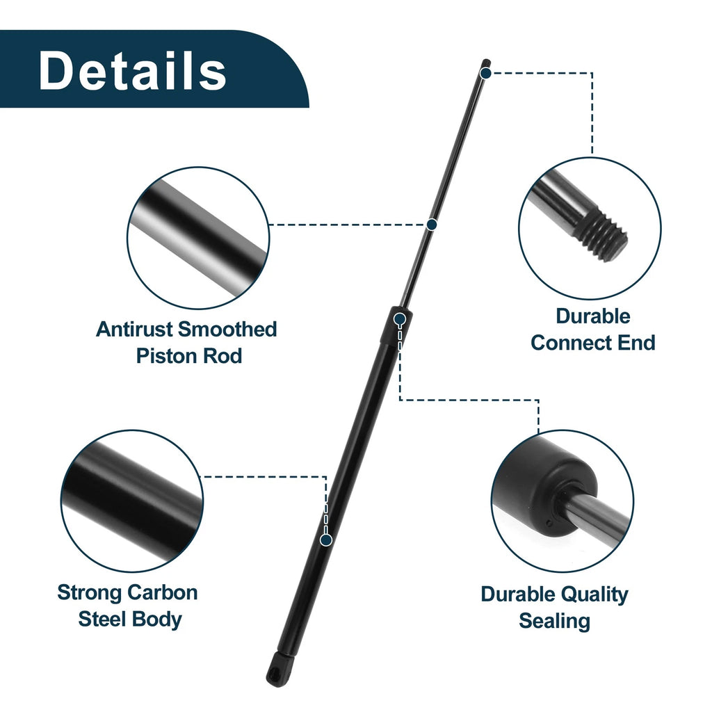 Set of 2 Rear Window Glass Lift Supports for Chevrolet Astro, GMC Safari (1992–2000)