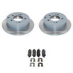 DuraGo Rear Rotors & Akebono ProACT Ceramic Brake Pads Kit for Kia Soul (2014–2020)