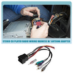 Set of 1 Stereo CD Player Radio Wiring Harness with Antenna Adapter for Land Rover 