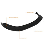 Splitter Style Matte Black Front Bumper Lip for Ford Mustang (2015–2017)