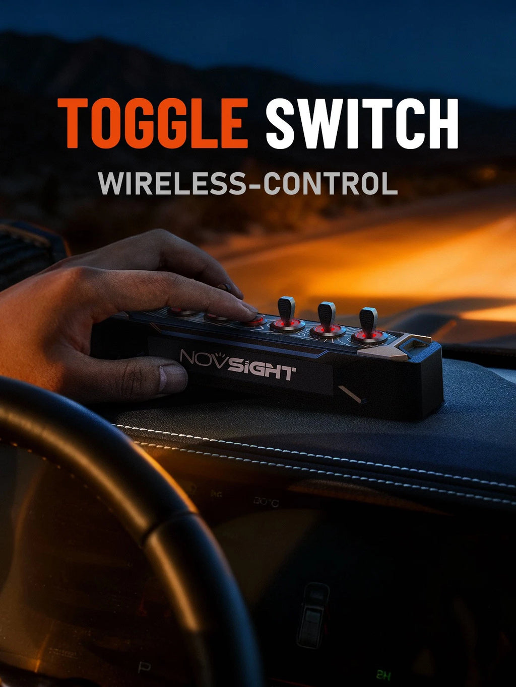 6 Gang Toggle Switch Rocker Panel for Truck Car RV