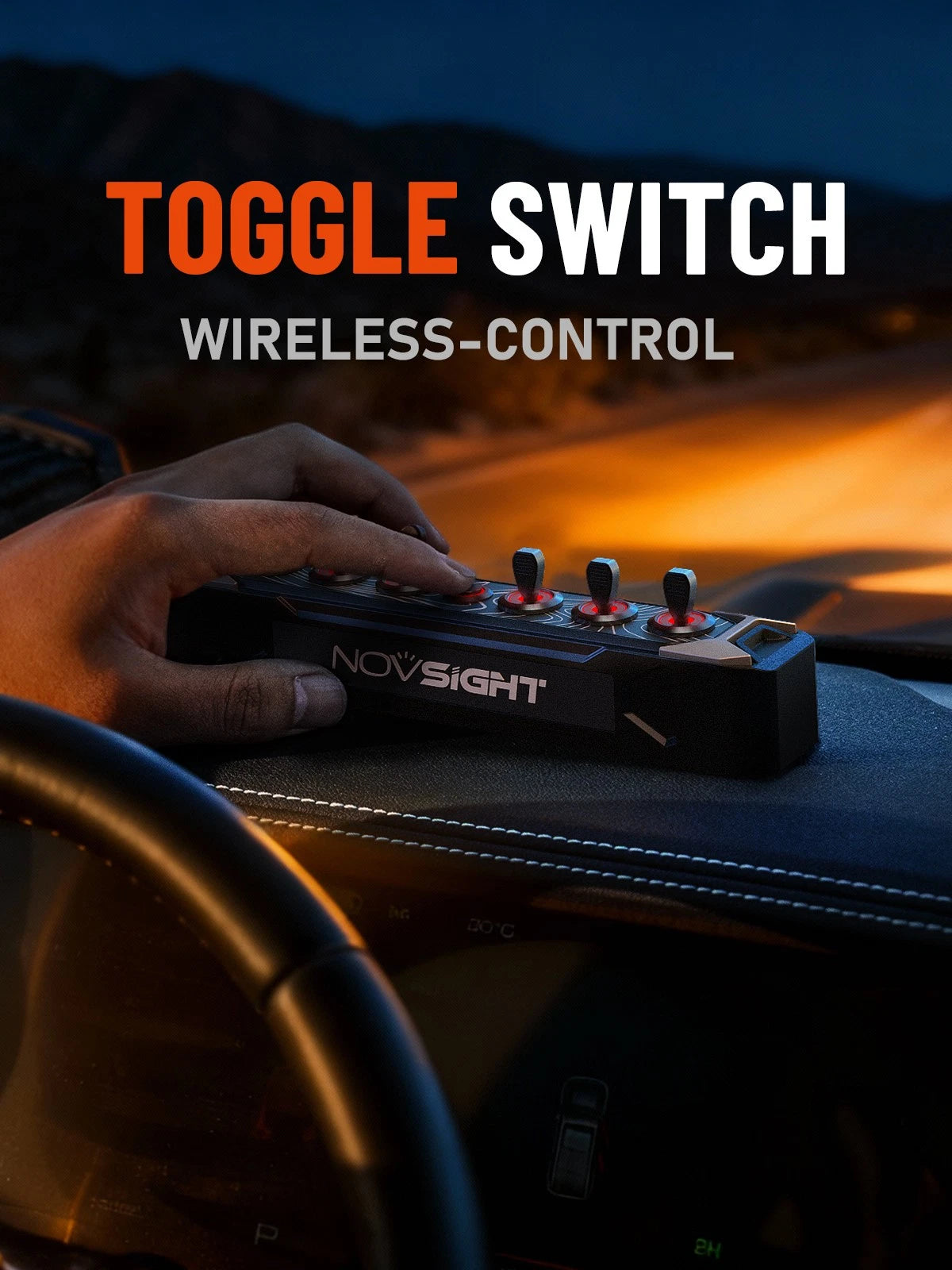 6 Gang Toggle Switch Rocker Panel for Truck Car RV