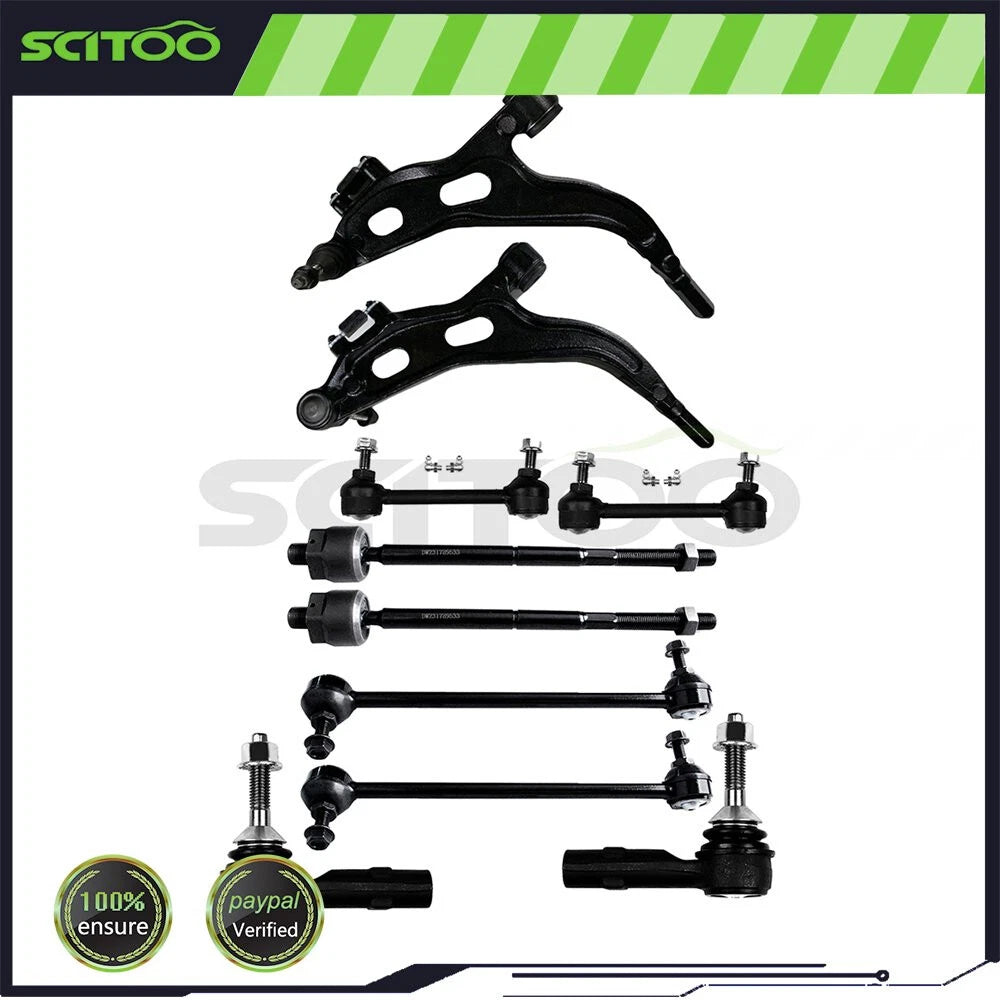 10pc Rear Control Arm for Ford Five Hundred & Mercury Montego (2005–2007)