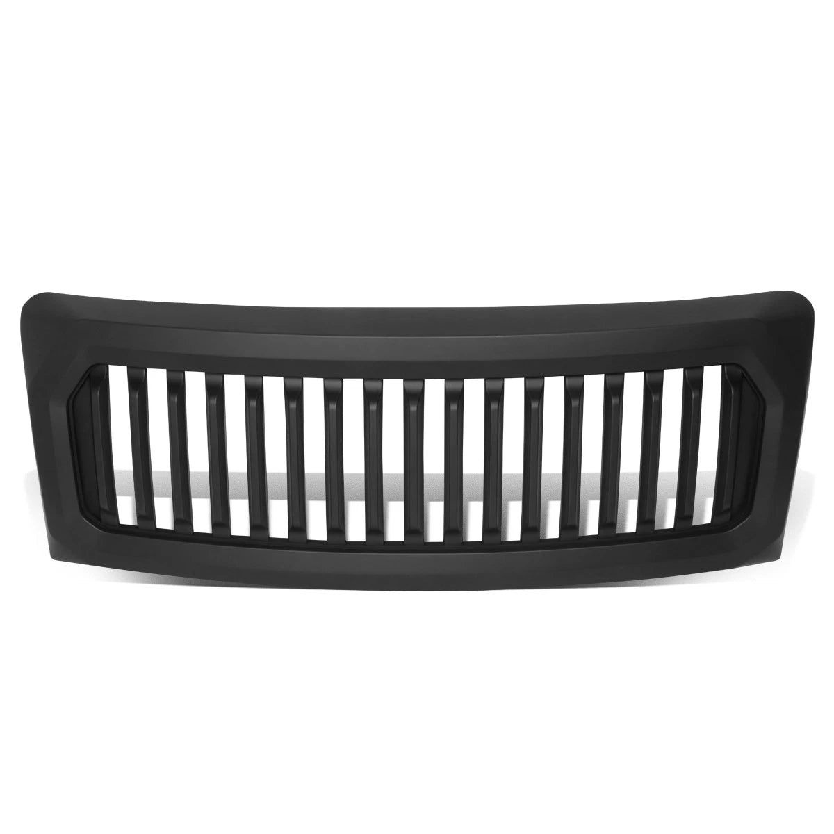 Badgeless Vertical Slat Matte Front Hood Grille Frame for Ford F-150 (2009–2014)