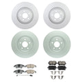 Set of 4 Bosch Rotors & Akebono EURO Ceramic Pads for Audi S4 S5 (2012–2013)