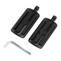 Foot Pegs Rest for Harley Touring Electra Street Road Glide (2014–2023) Black