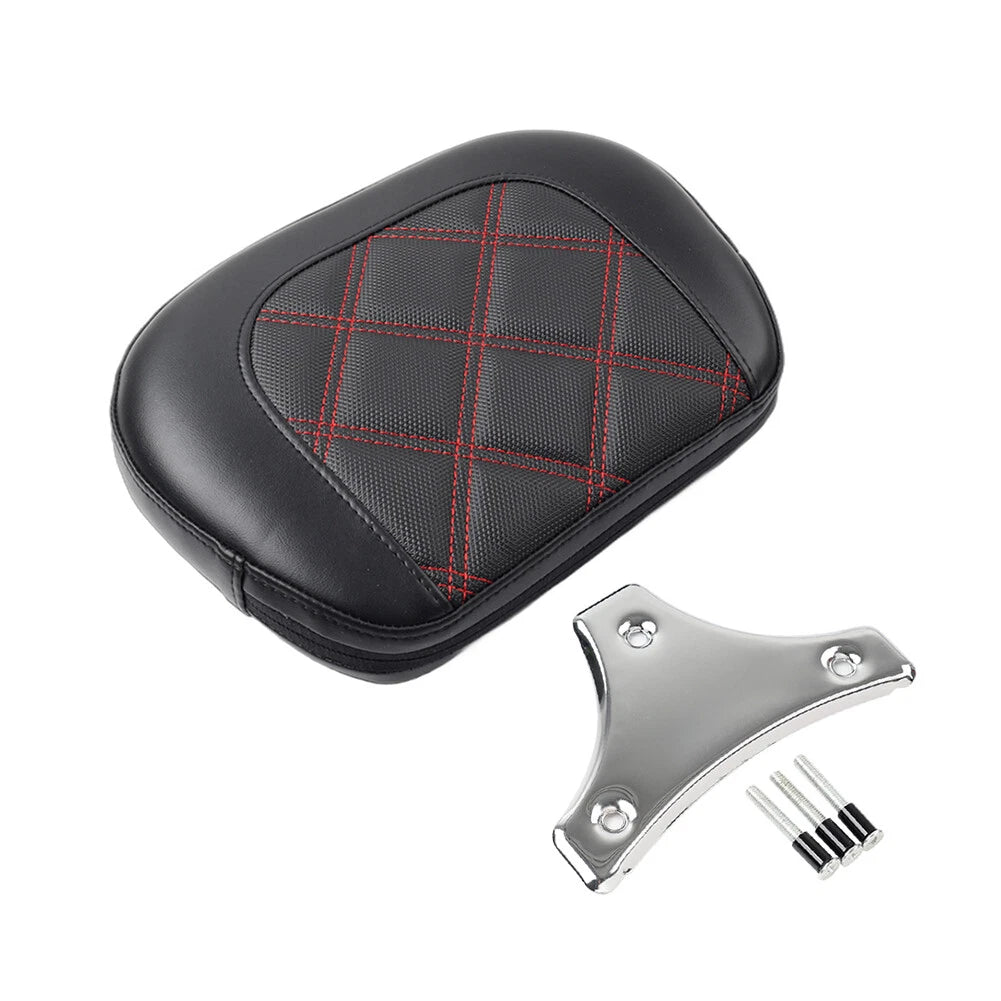 Passenger Bar Backrest Pad Kit for Harley Road King FLHR, Road Glide FLTR (1994–2023)